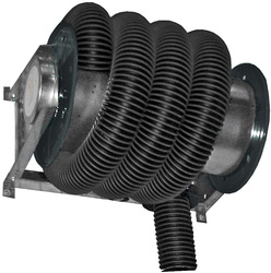 Exhaust hose reels